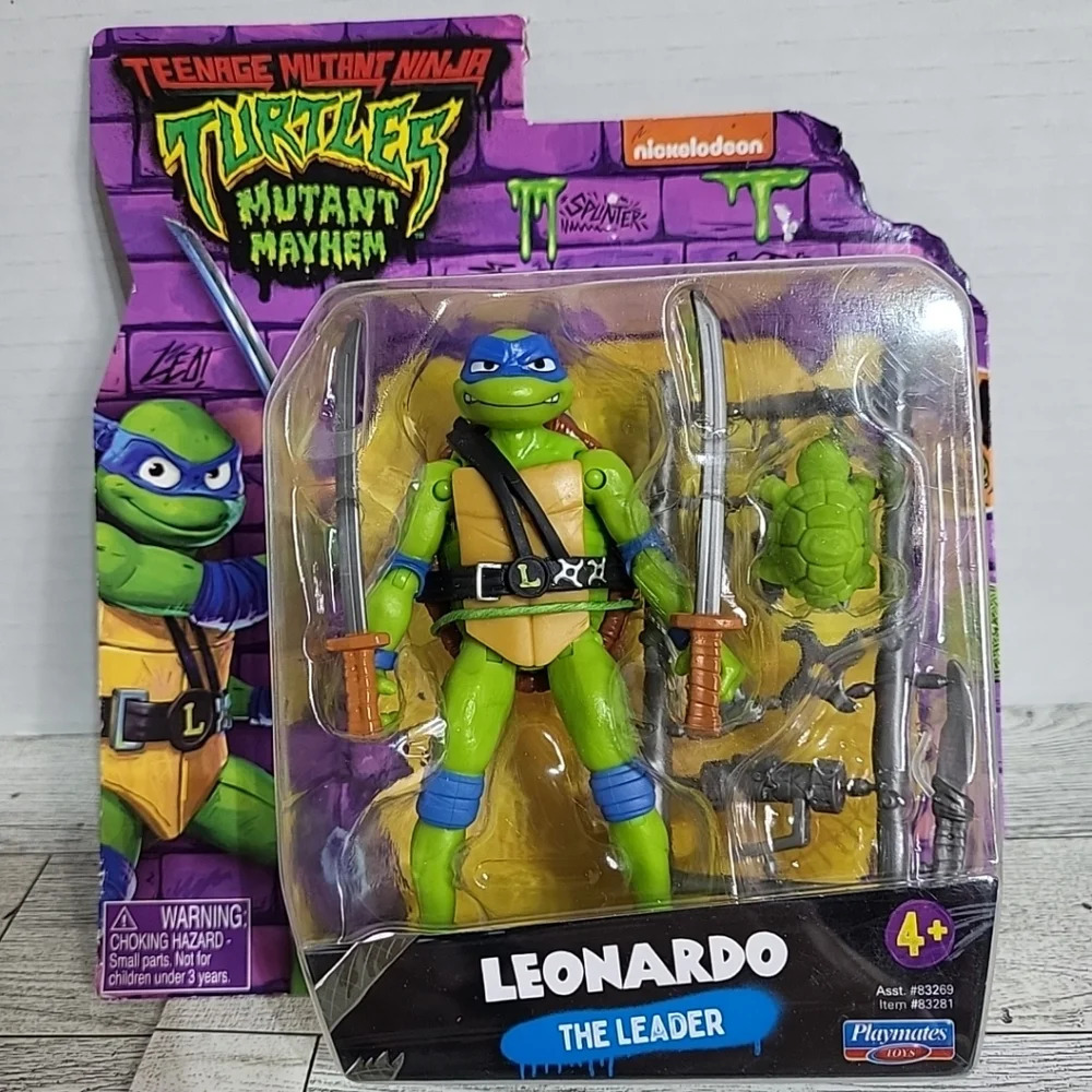 2023 TMNT Teenage Mutant Ninja Turtles Playmates Leonardo‎ Mutant Mayhem Figure